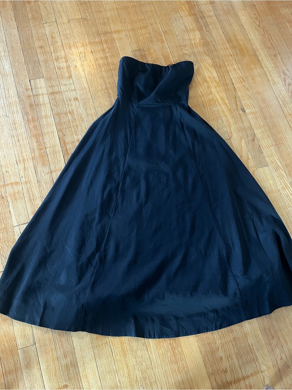 Sezane Black Strapless Evening Dress - Picture 7 of 7